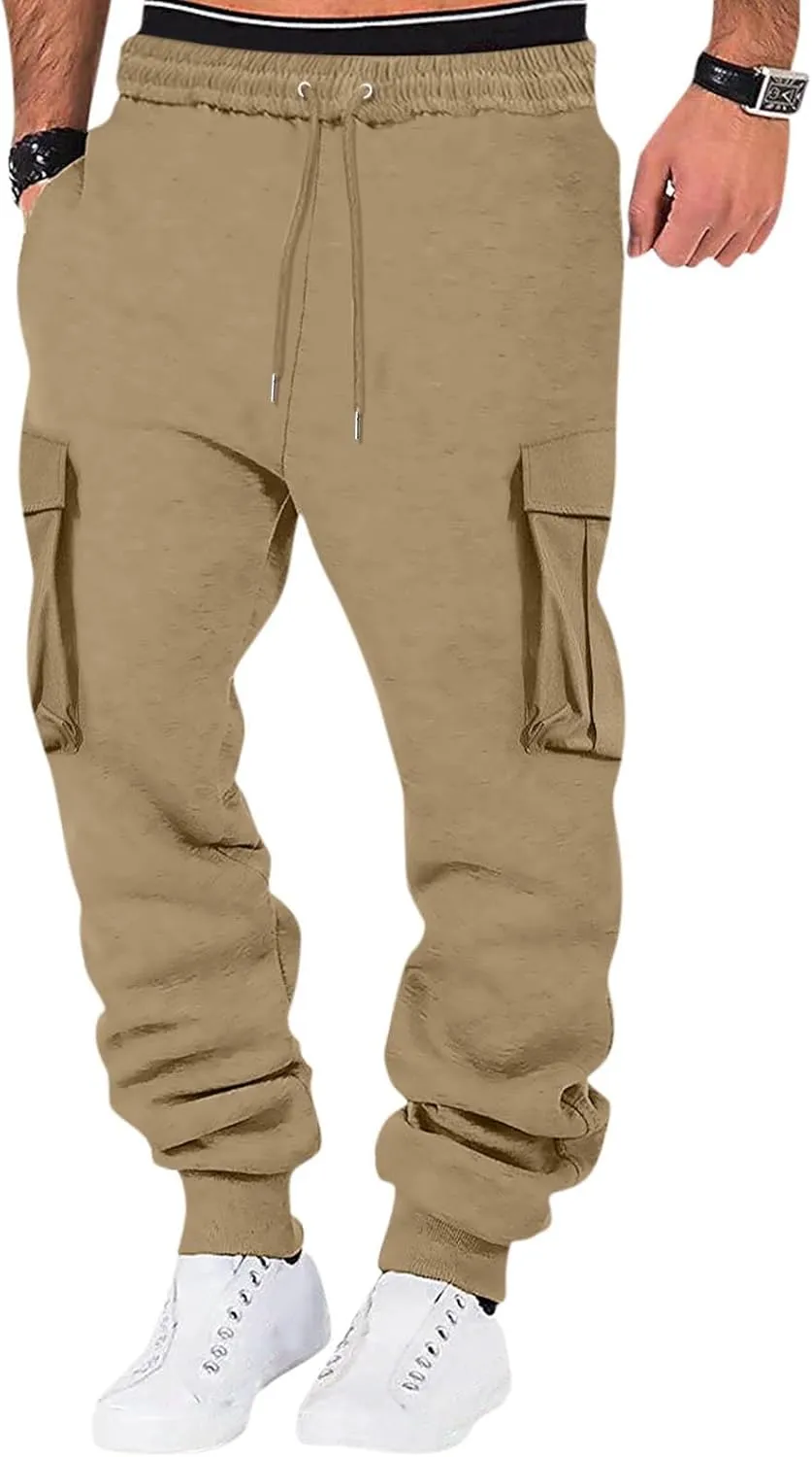 Mens Jogging Casual Sweatpants Mens Hiking Pants Pocket Bodybuilding Men's Track Training Pants Joggers Sweatpants