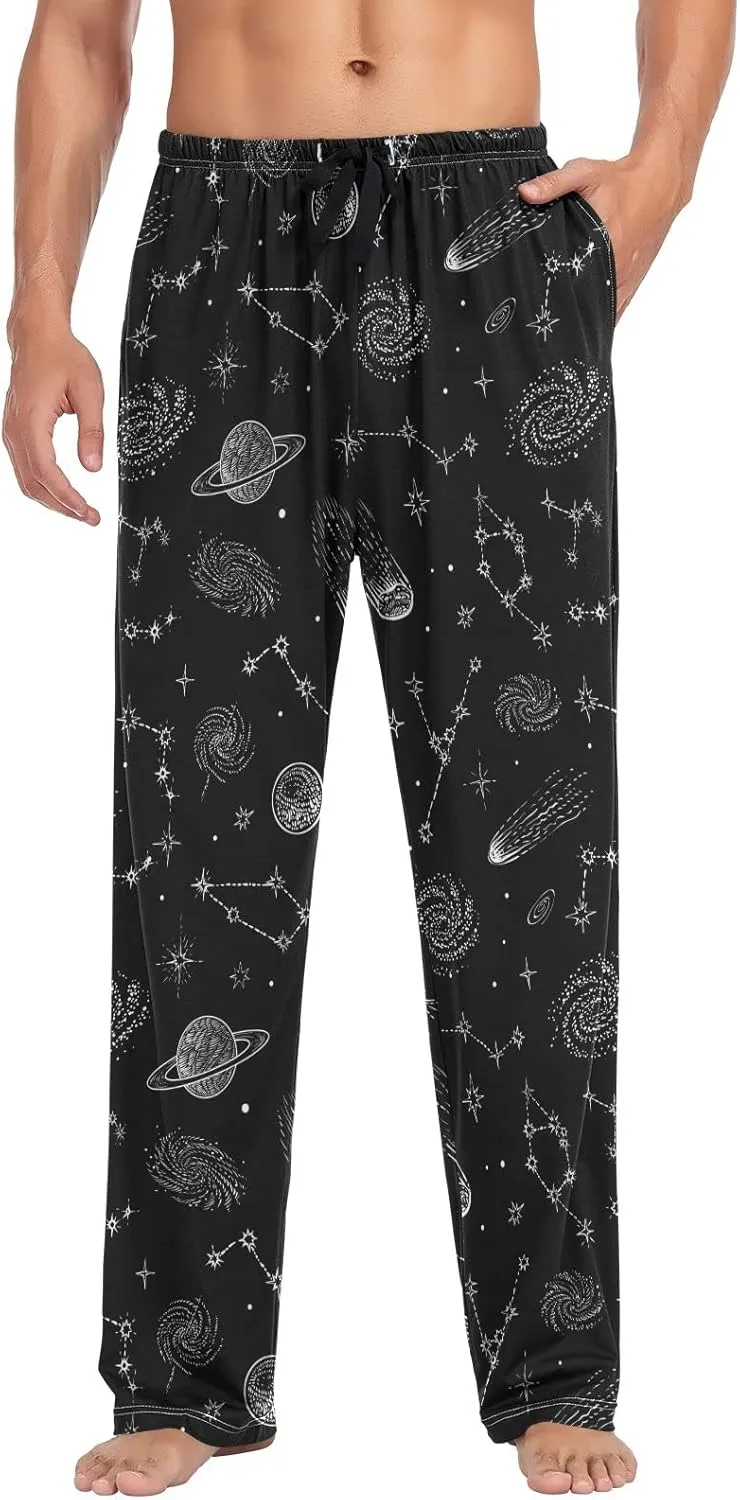 Men's Pajama Pants Super Soft Sleep Lounge Pants Pjs Bottoms with Pockets