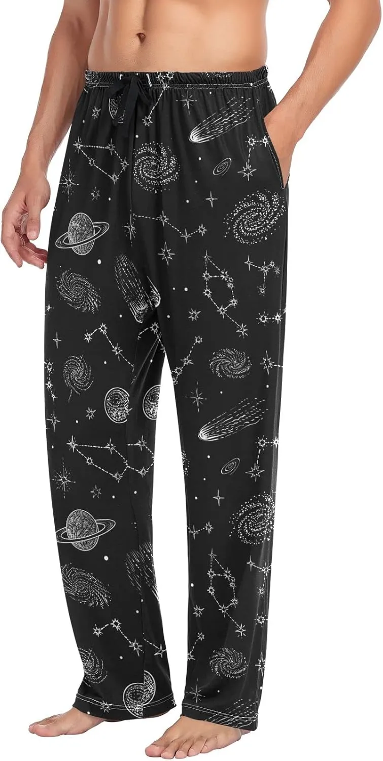 Men's Pajama Pants Super Soft Sleep Lounge Pants Pjs Bottoms with Pockets