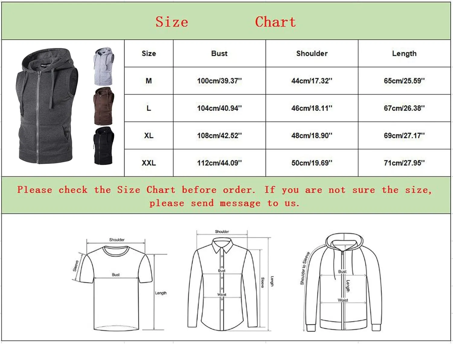 Mens Sleeveless Muscle Cut Off T Shirt Bodybuilding Gym Workout Hooded Tank Tops Zip Up Fitness Sports Hoodies