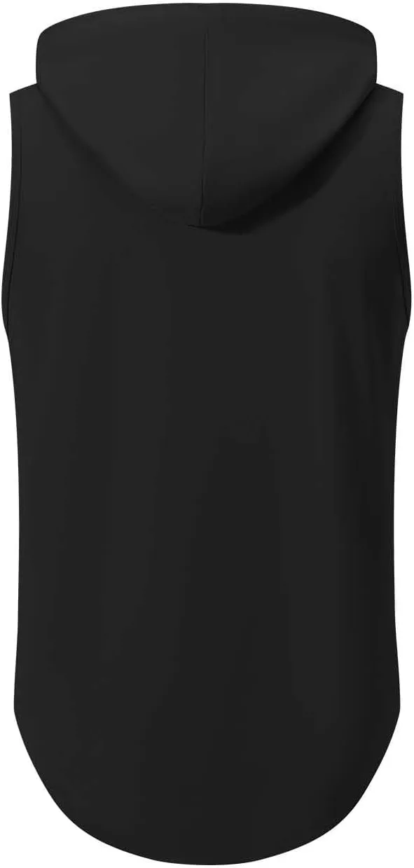 Men's Sun Protection Hoodie Sleeveless Tank Tops Fishing Hiking Sun Shirts Sleeveless Workout T Shirt Summer Tanks