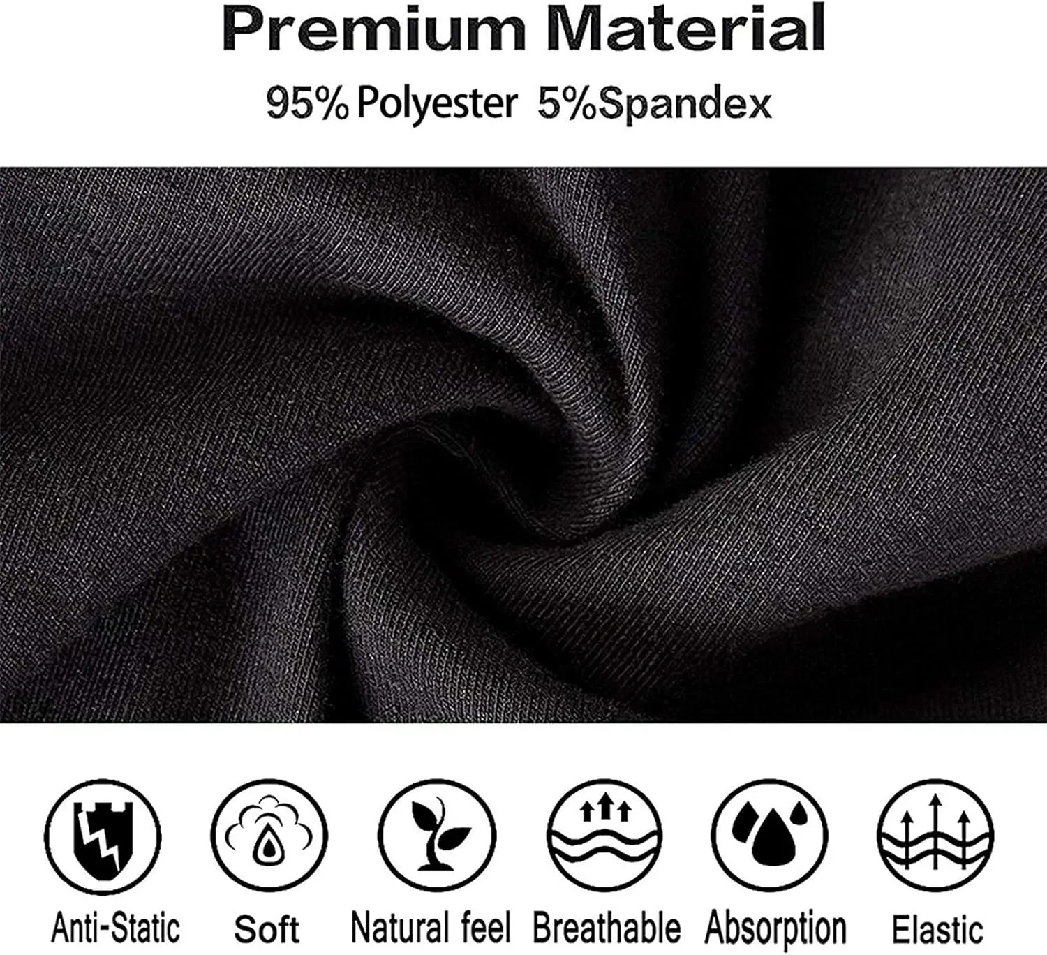 Men's Underwear Boxer Briefs Quick Dry, Soft Wide Waistband Boxer Shorts Underwear