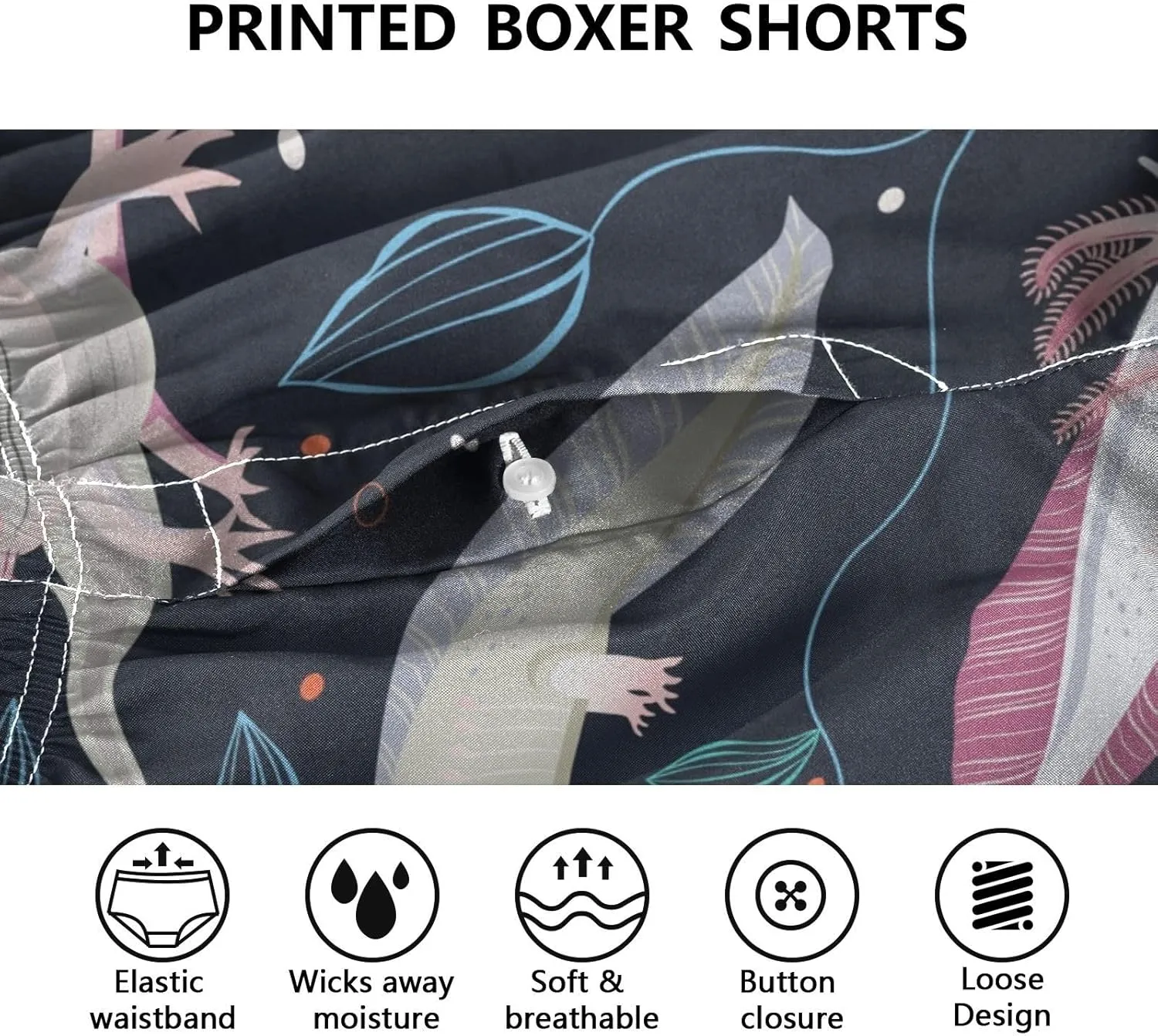 Men's Underwear Boxer Briefs Shorts Cotton Pocket Swimwear Bathing Suit(S-2XL)