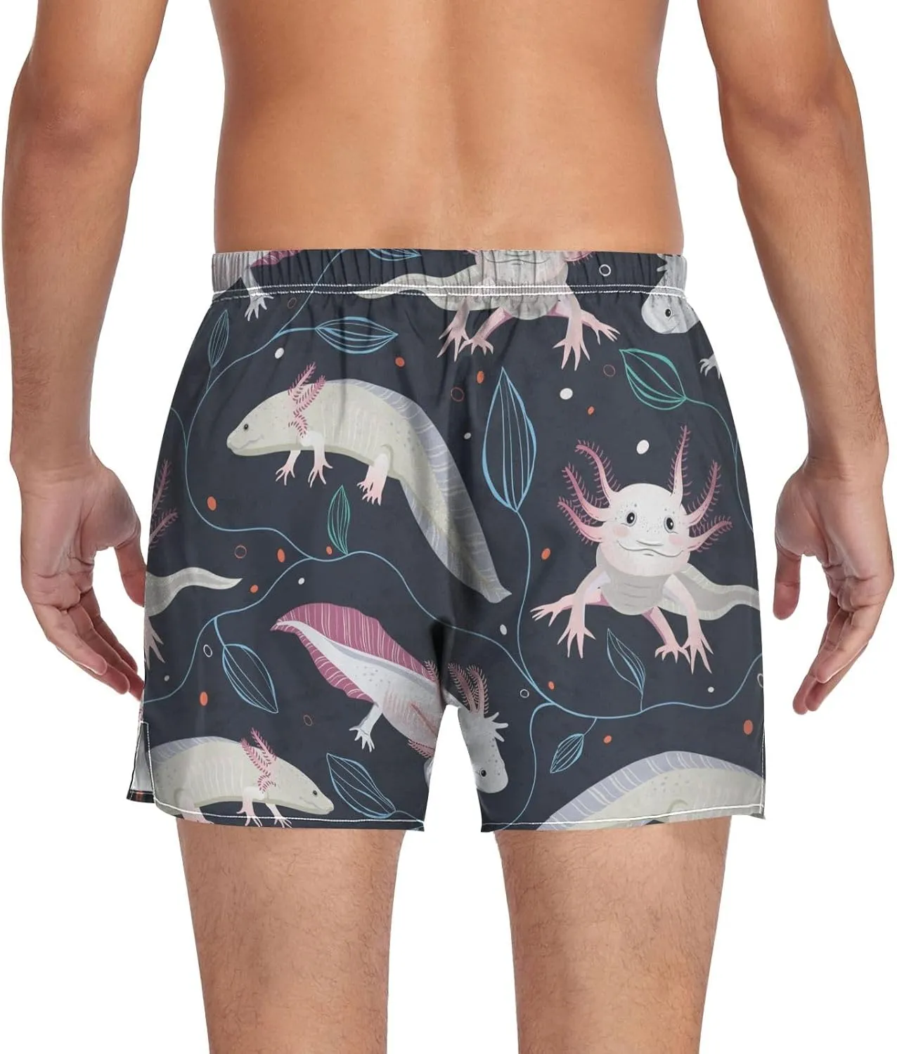 Men's Underwear Boxer Briefs Shorts Cotton Pocket Swimwear Bathing Suit(S-2XL)
