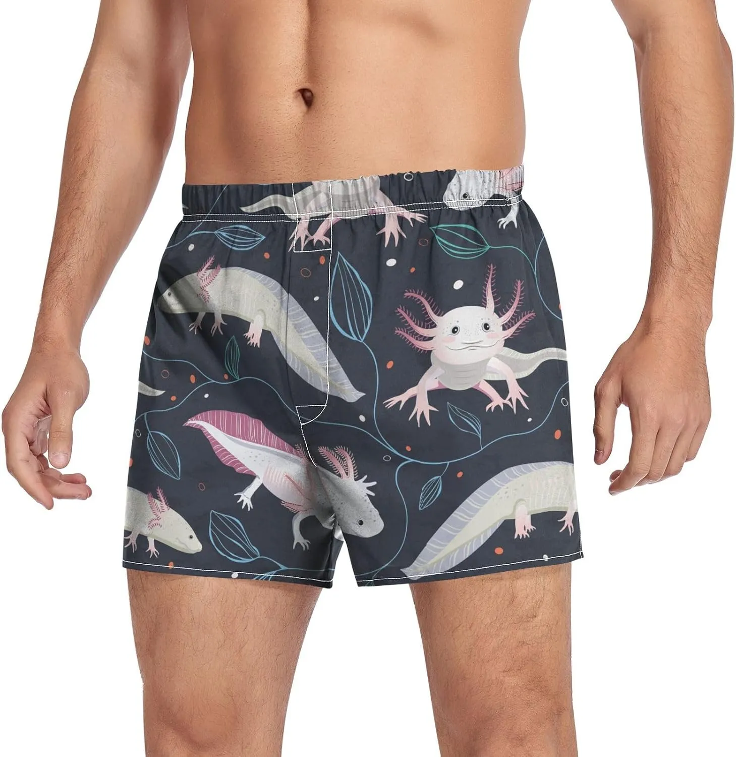 Men's Underwear Boxer Briefs Shorts Cotton Pocket Swimwear Bathing Suit(S-2XL)