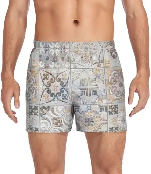 Men's Underwear Boxer Briefs Shorts Cotton Pocket Swimwear Bathing Suit(S-2XL)