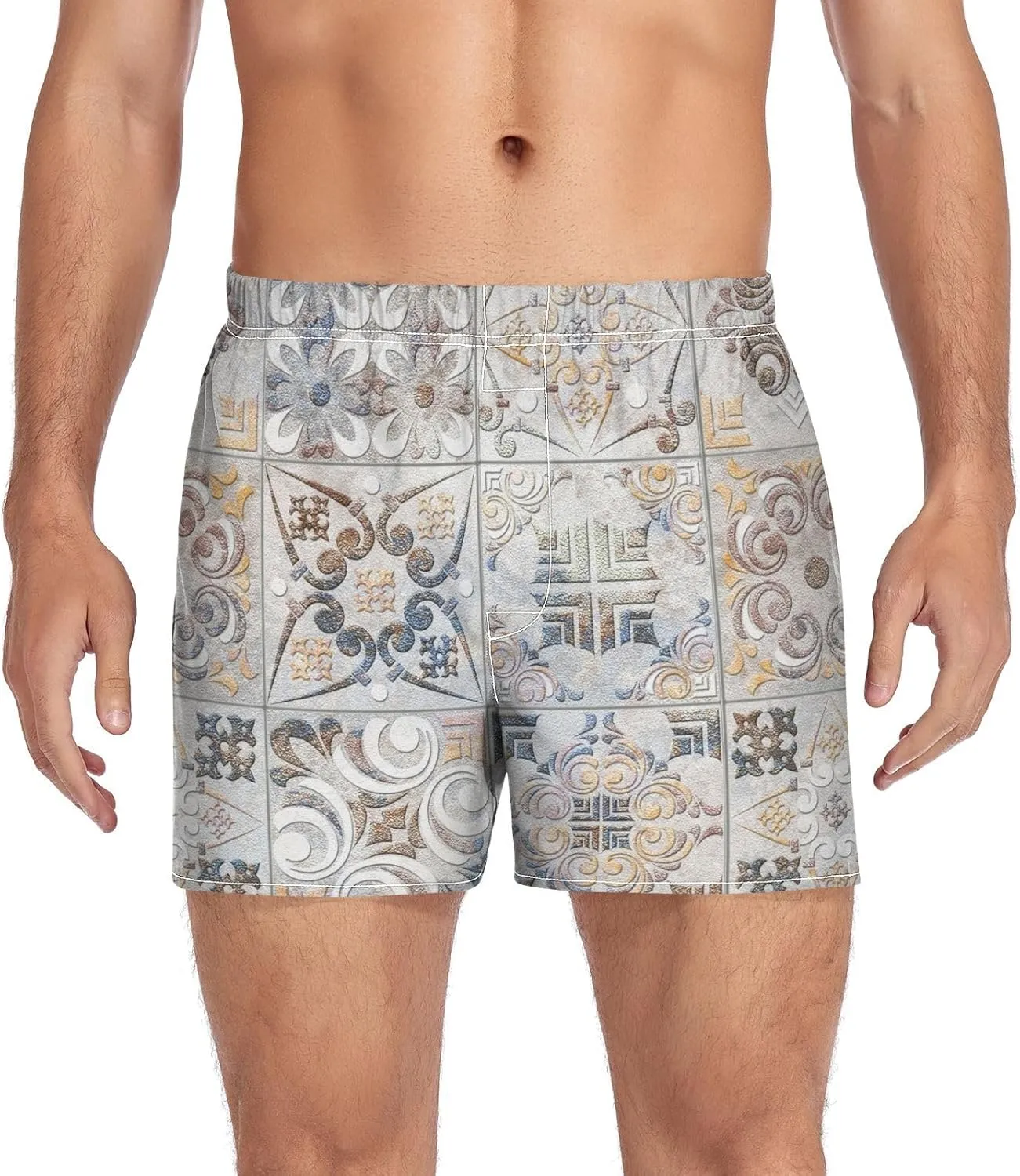Men's Underwear Boxer Briefs Shorts Cotton Pocket Swimwear Bathing Suit(S-2XL)