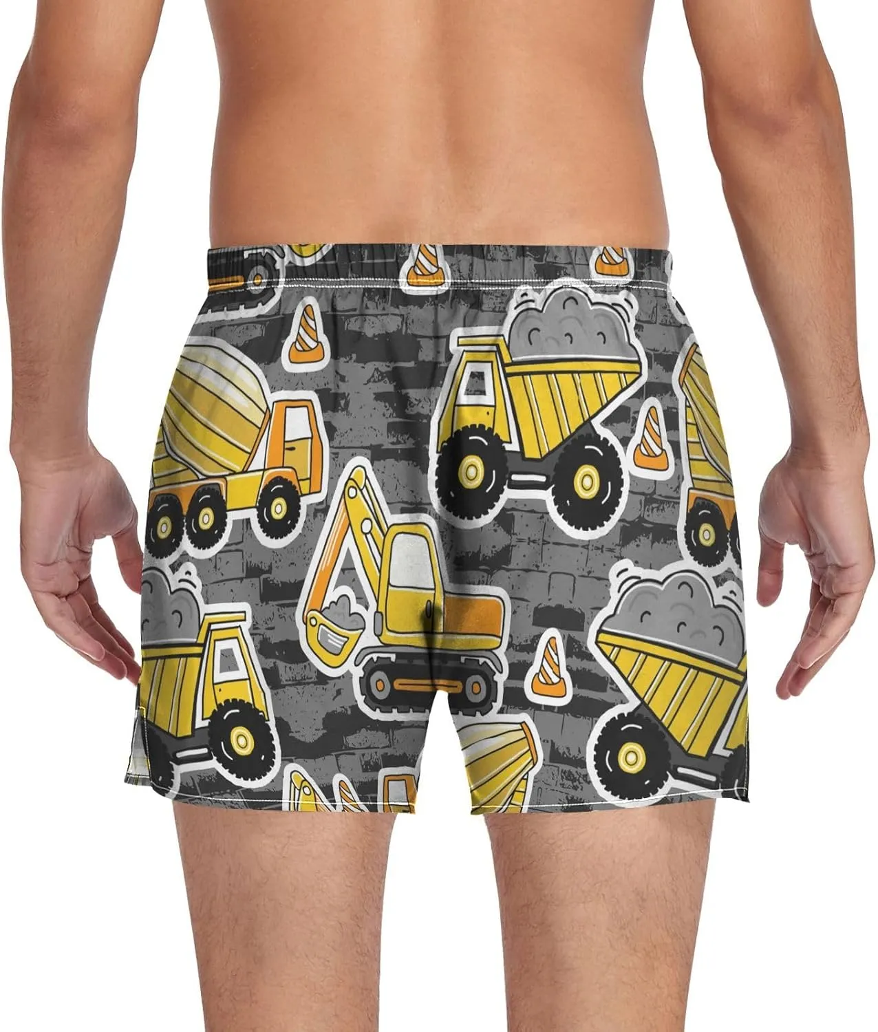 Men's Underwear Boxer Briefs Shorts Cotton Pocket Swimwear Bathing Suit(S-2XL)