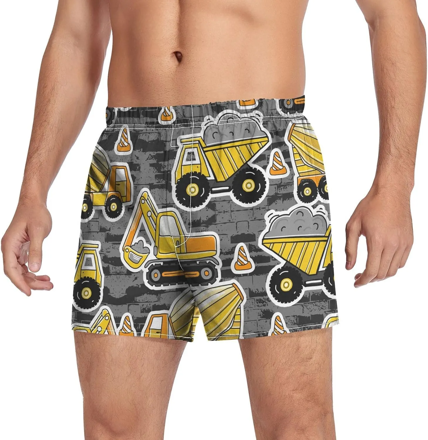 Men's Underwear Boxer Briefs Shorts Cotton Pocket Swimwear Bathing Suit(S-2XL)