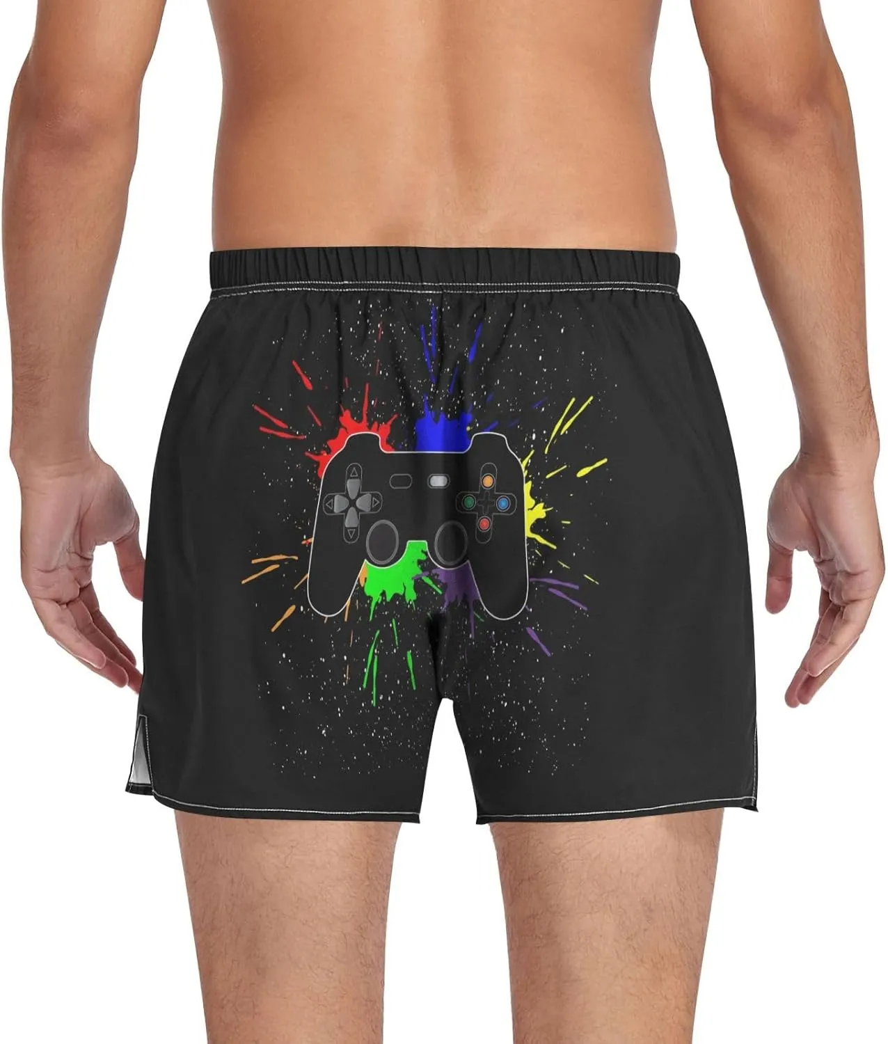 Men's Underwear Boxer Briefs Shorts Cotton Pocket Swimwear Bathing Suit(S-2XL)