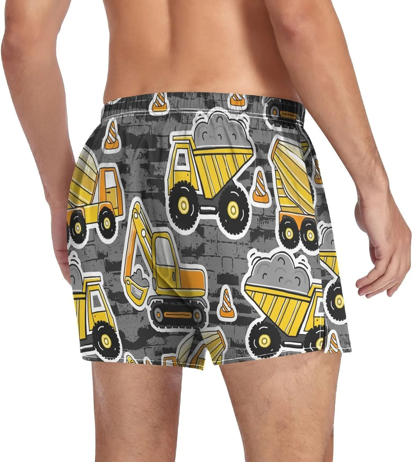 Men's Underwear Boxer Briefs Shorts Cotton Pocket Swimwear Bathing Suit(S-2XL)