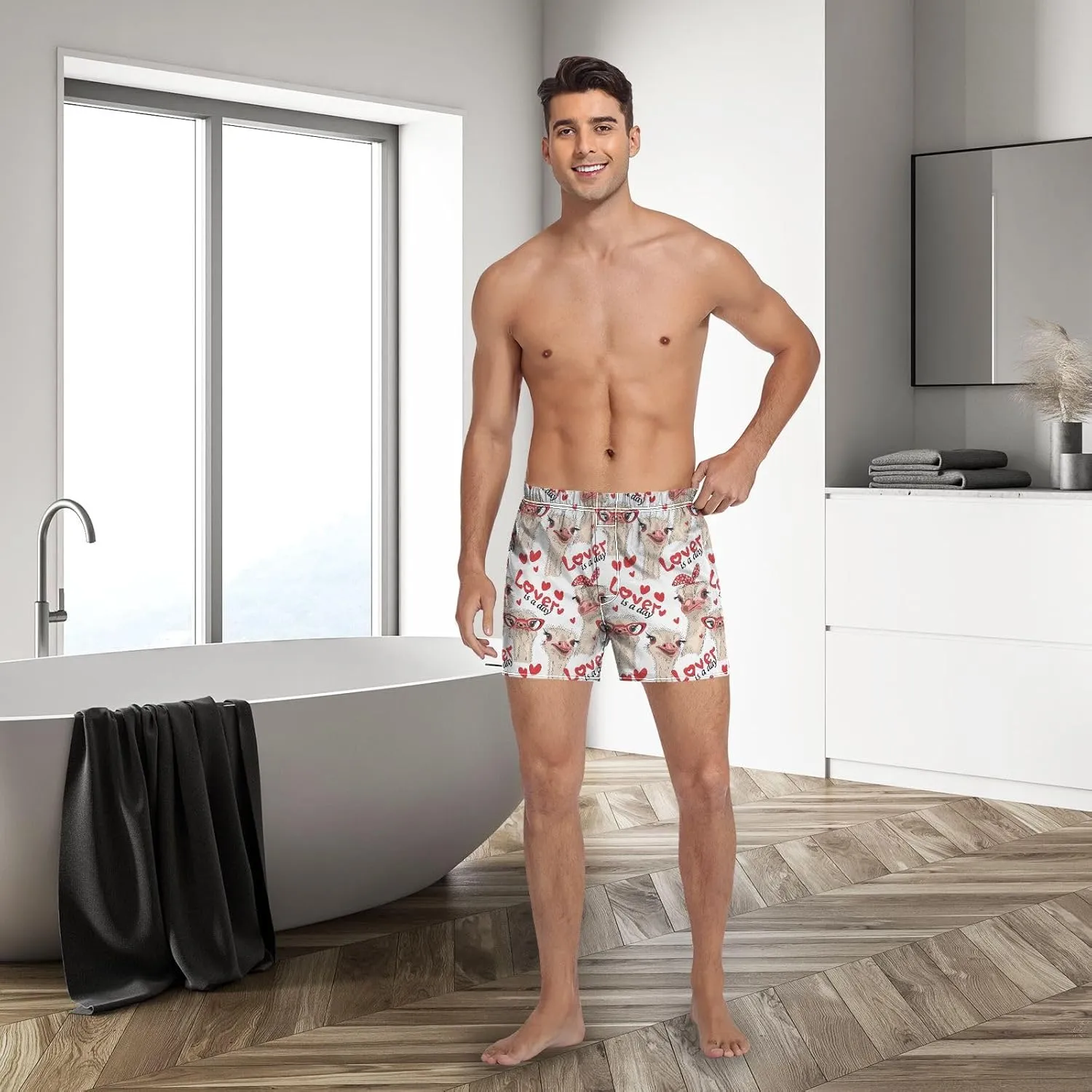 Men's Underwear Boxer Briefs Shorts Cotton Pocket Swimwear Bathing Suit(S-2XL)