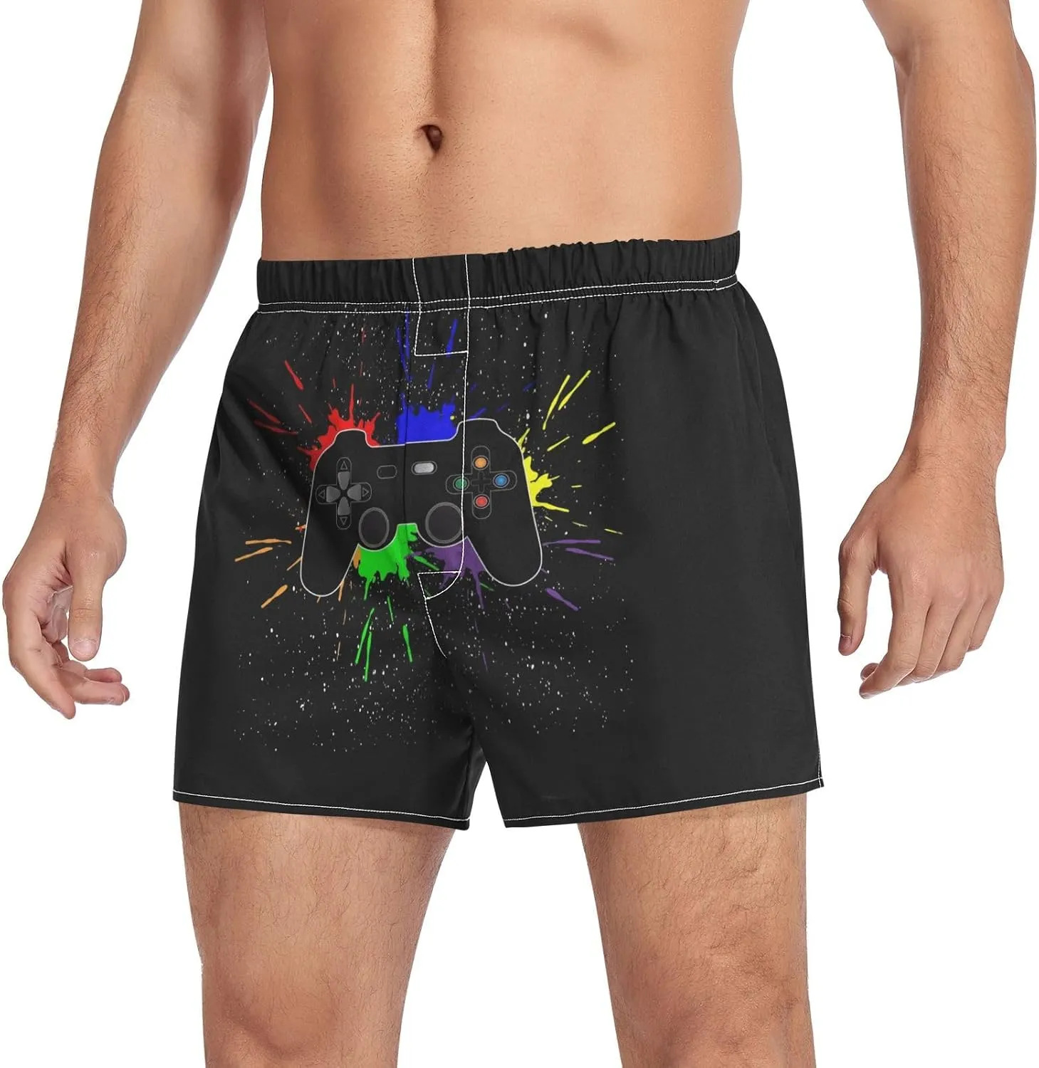 Men's Underwear Boxer Briefs Shorts Cotton Pocket Swimwear Bathing Suit(S-2XL)