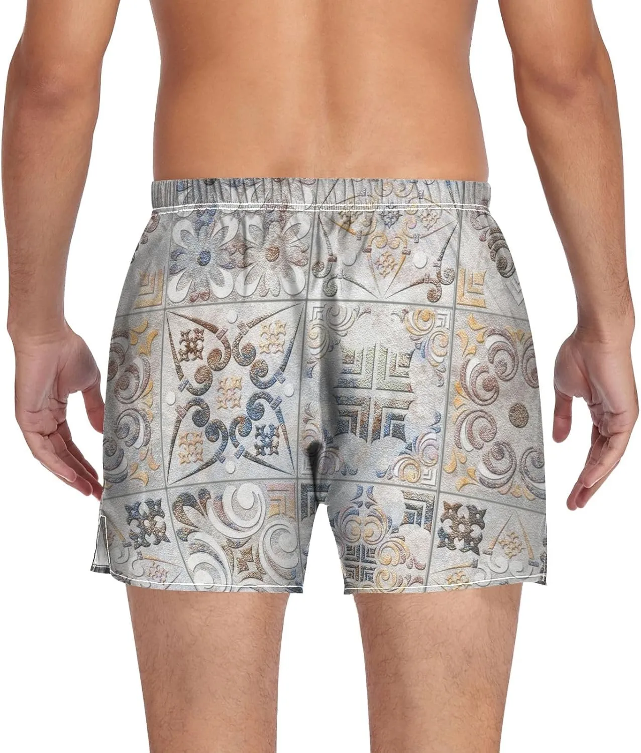 Men's Underwear Boxer Briefs Shorts Cotton Pocket Swimwear Bathing Suit(S-2XL)