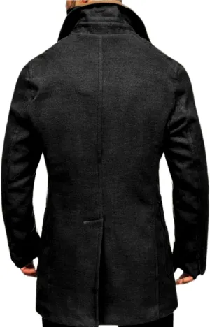 Men's Vintage Winter Trench Coat | Slimfit Midlength Wool Coat