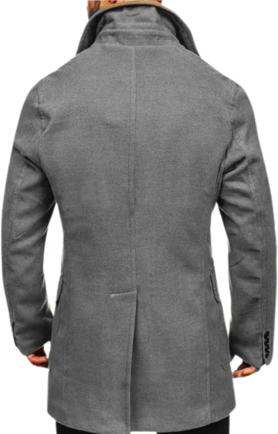 Men's Vintage Winter Trench Coat | Slimfit Midlength Wool Coat