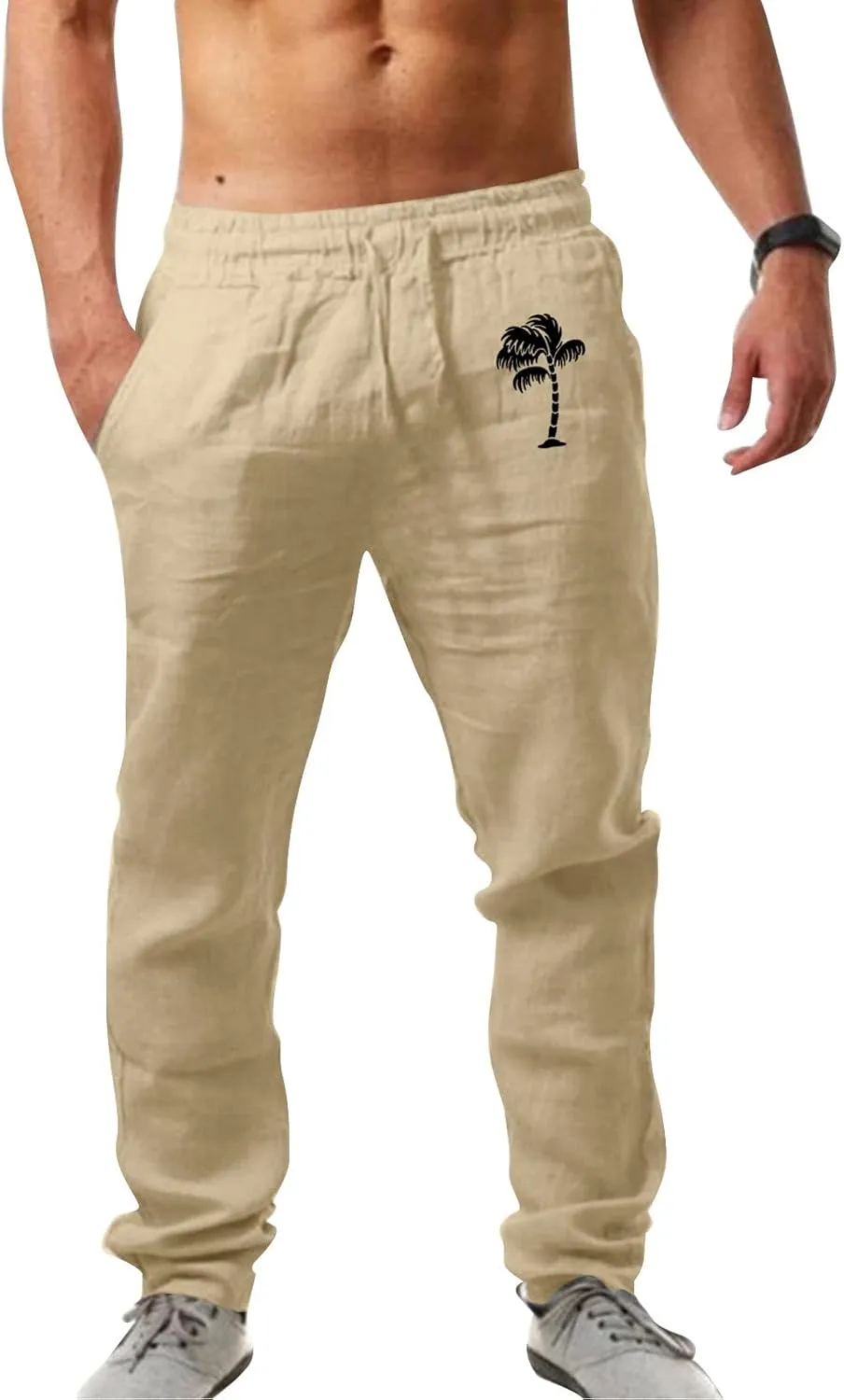 Mens Workout Cargo Sweatpants Fit Sport Pants Lightweight Tactical Pant Hiking Jogger with Multi-Pocket Men Outdoor