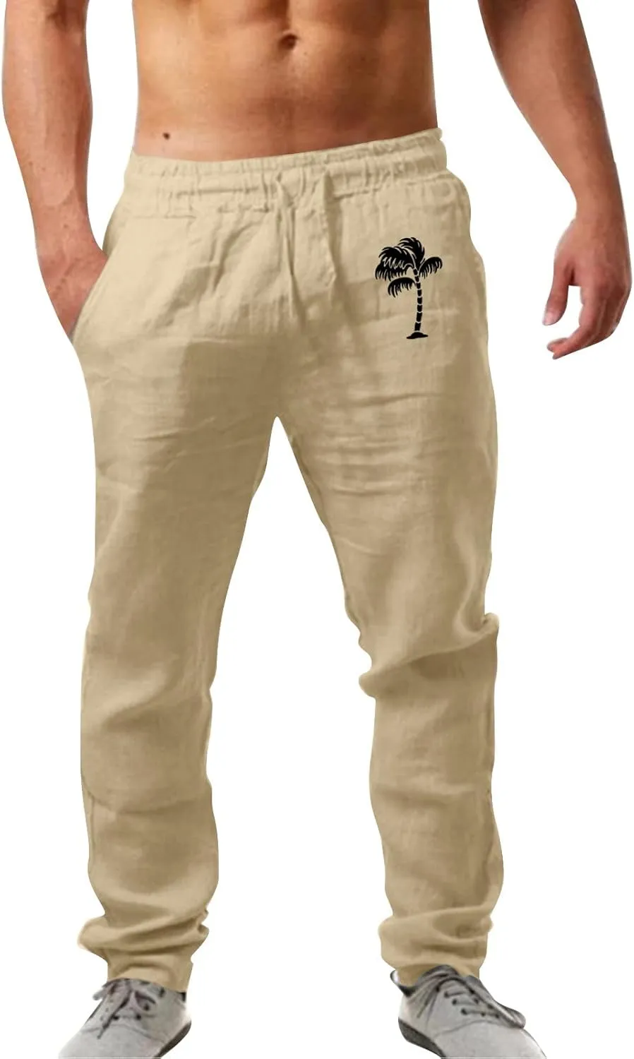 Mens Workout Cargo Sweatpants Fit Sport Pants Lightweight Tactical Pant Hiking Jogger with Multi-Pocket Men Outdoor