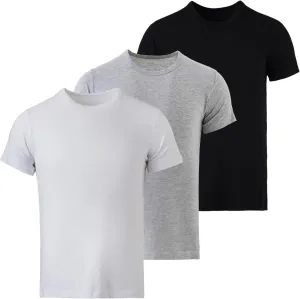 Mody Men's Undershirts 3-Pack, T-Shirts for Men, Crew Neck Undershirt, Cotton Mens Undershirts, Soft Men Tank Tops