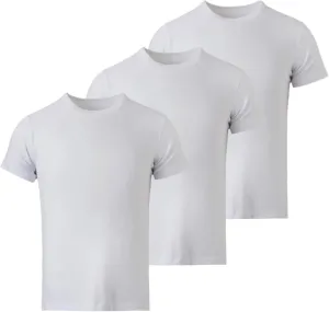 Mody Men's Undershirts 3-Pack, T-Shirts for Men, Crew Neck Undershirt, Cotton Mens Undershirts, Soft Men Tank Tops