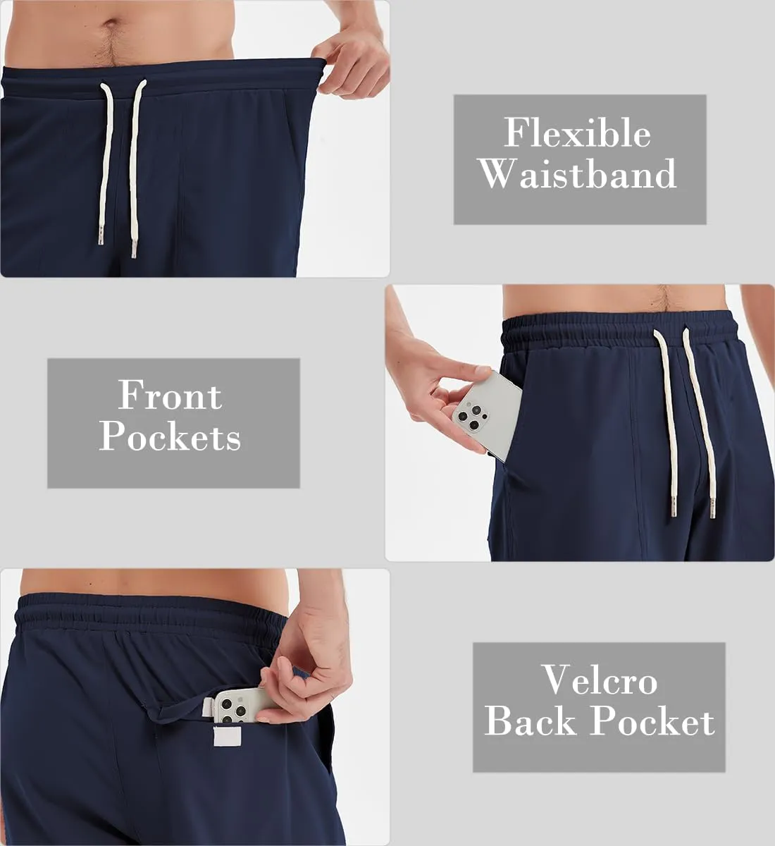 Msmsse Men's Hiking Shorts Quick Dry Basketball Sports Workout Lightweight Athletic Shorts for Men