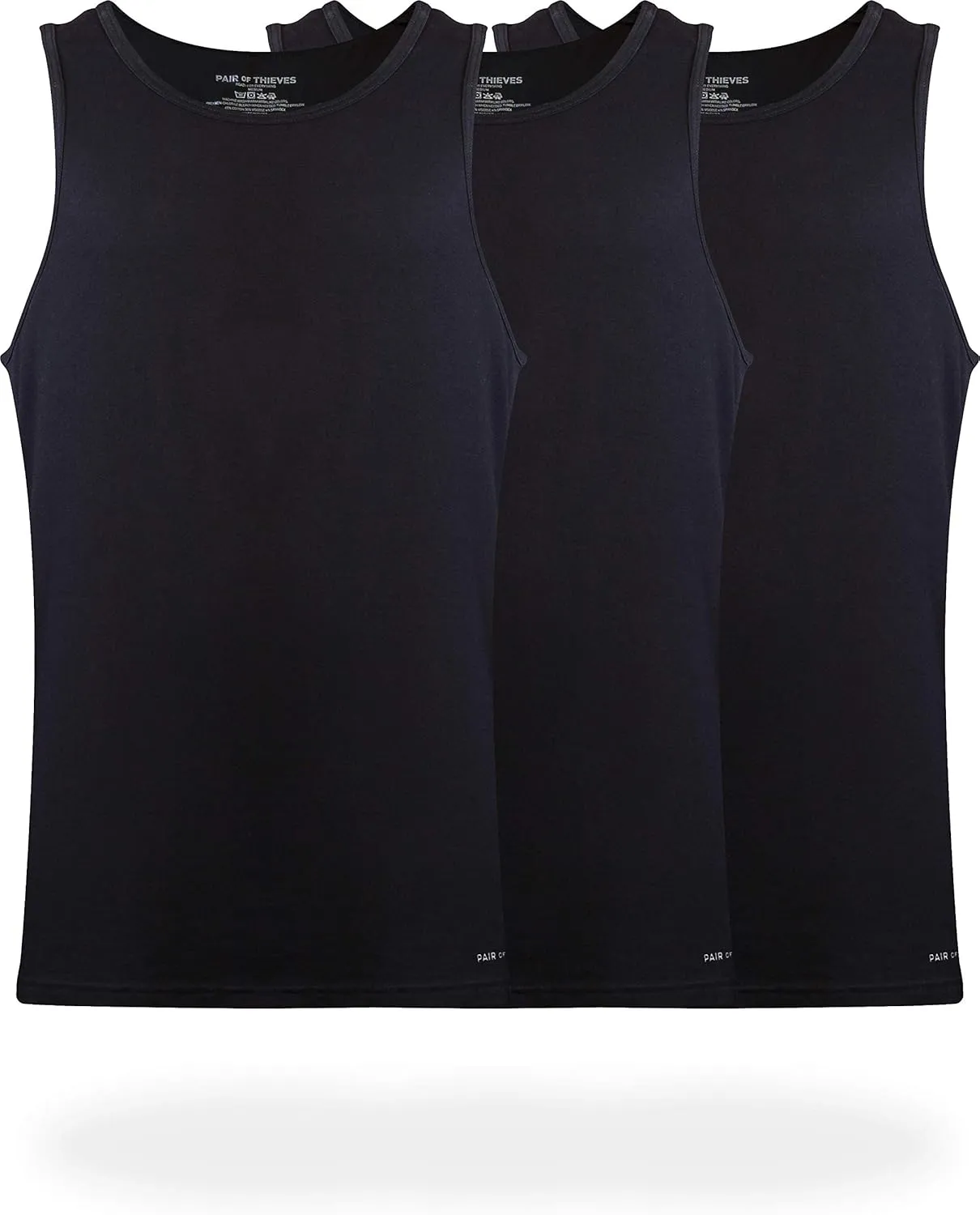 Pair of Thieves Men's Tank Top Undershirts 3 Pack - Slim Fit, Soft & Breathable Tank A Shirt - Comfortable Men's Undershirts