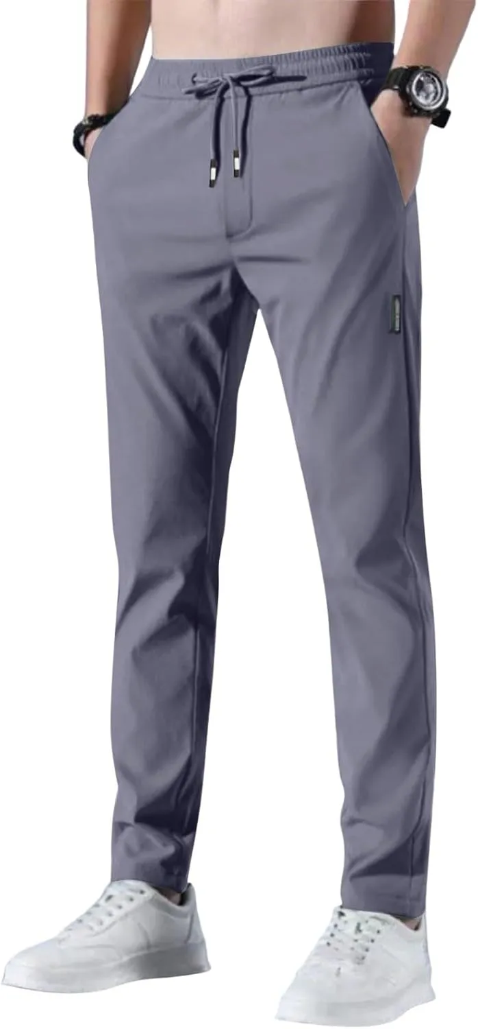 Palcomfy Pants for Men - Glidepants Pants Men Lightweight Hiking Pants Breathable Stretch Active Pants Quick Dry Pants