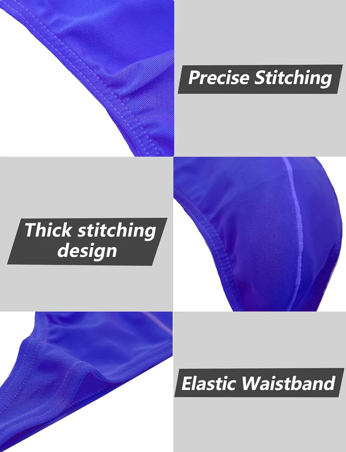 Panegy Men's Swimwear Briefs Sexy Low Waist Swim Bottoms Summer Beach Swim Thongs 3 Pack