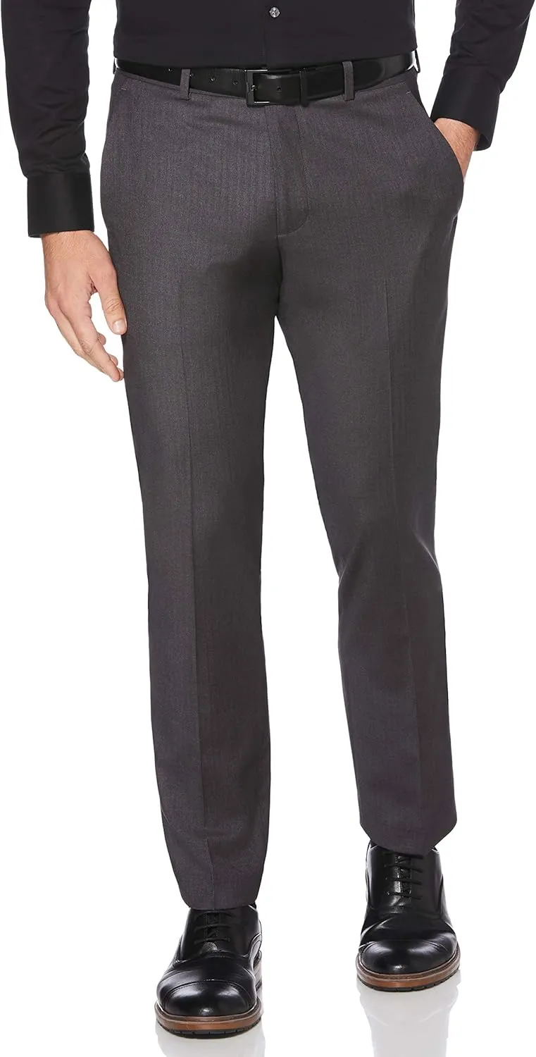 Perry Ellis Men's Portfolio Slim Fit Dress Pants (Waist Size 28-38 Big & Tall)
