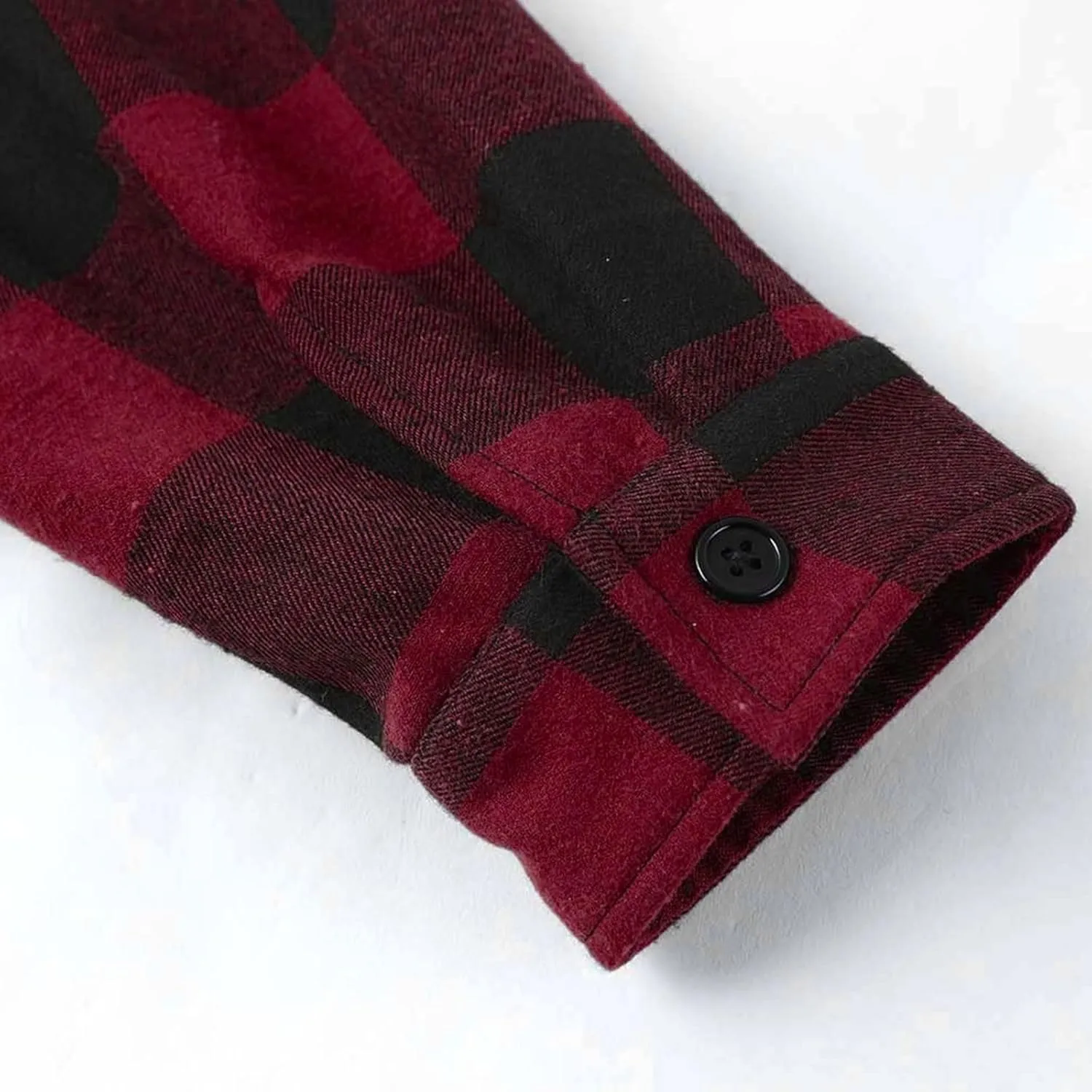 Plaid Hoodies Jackets for Men Loose Long Sleeve Fitted Button Down Lightweight Lined Button Down Padded Jackets Color
