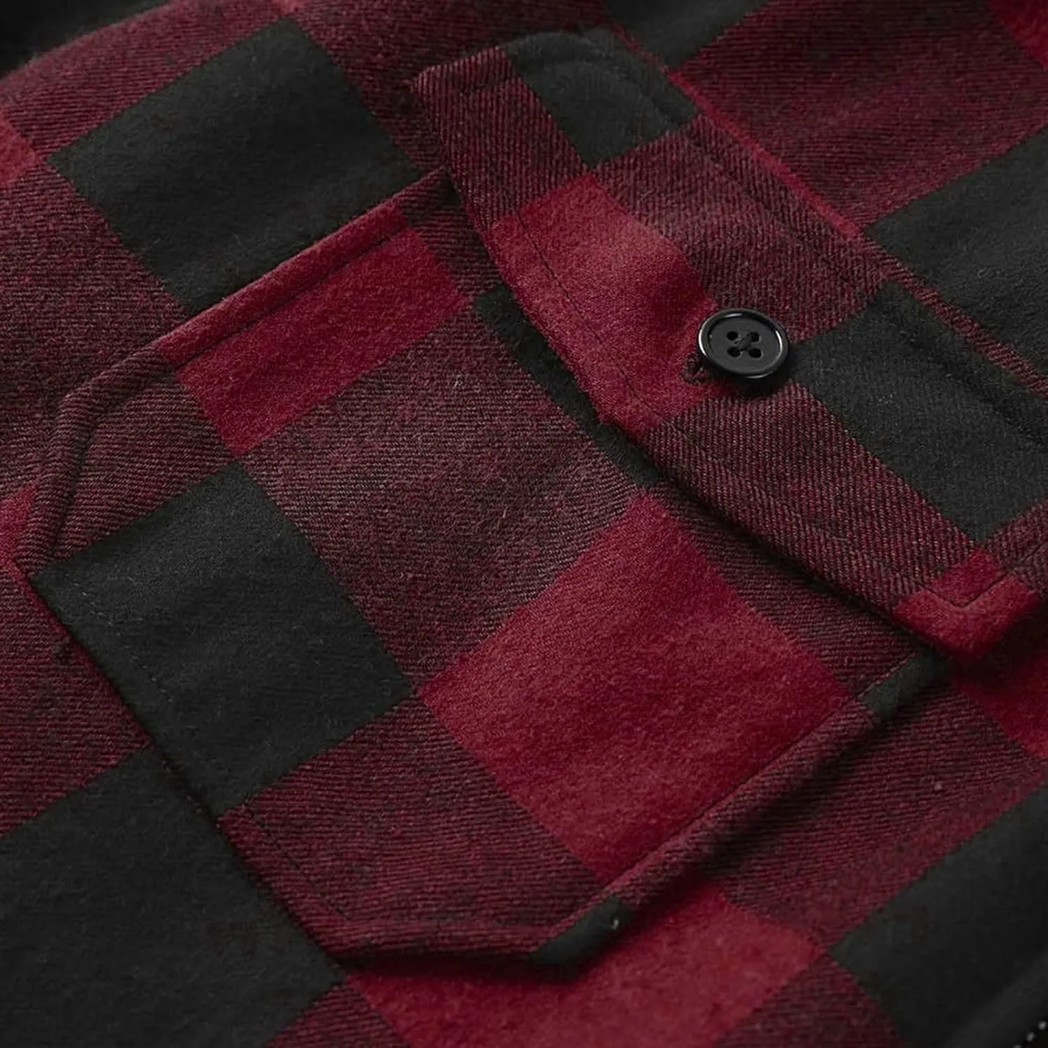 Plaid Hoodies Jackets for Men Loose Long Sleeve Fitted Button Down Lightweight Lined Button Down Padded Jackets Color