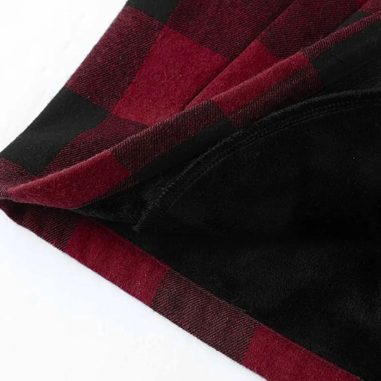 Plaid Hoodies Jackets for Men Loose Long Sleeve Fitted Button Down Lightweight Lined Button Down Padded Jackets Color