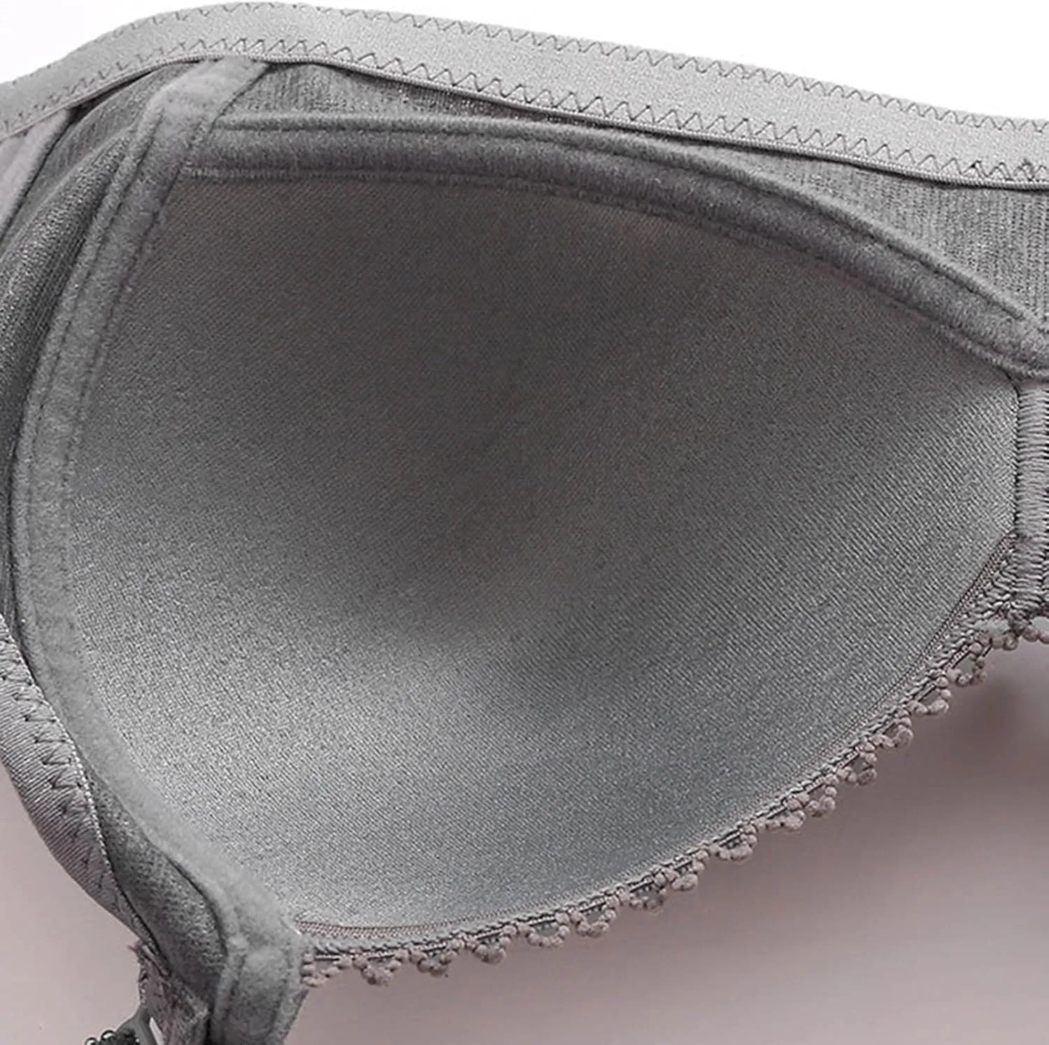 Push Up Bra for Women Plus Size Comfort Breathable Brassiere Wide Back Super Padded T-Shirt Bras Add Two Cups