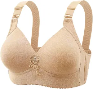 Push Up Bras For Women Full Coverage Wireless Lace Bralettes Comfortable Everyday Bra Lightly Lined Sleep Tshirt Bras