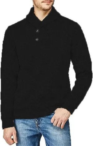 Quarter Zip Men Solid Wool Knitting Lattice Stand Collar Long Sleeve Long Cardigan Coat Mens Casual Jackets