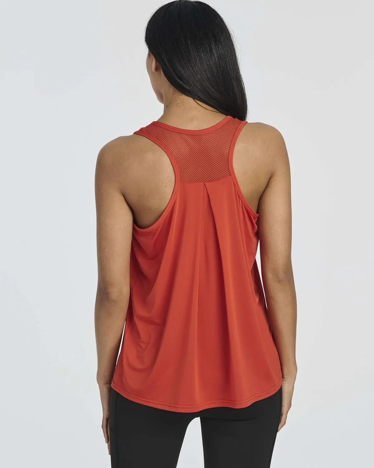 Real Essentials 5 Pack: Women's Racerback Workout Tank Top Mesh Back Dry-Fit Sleeveless Running Gym (Available in Plus Size)