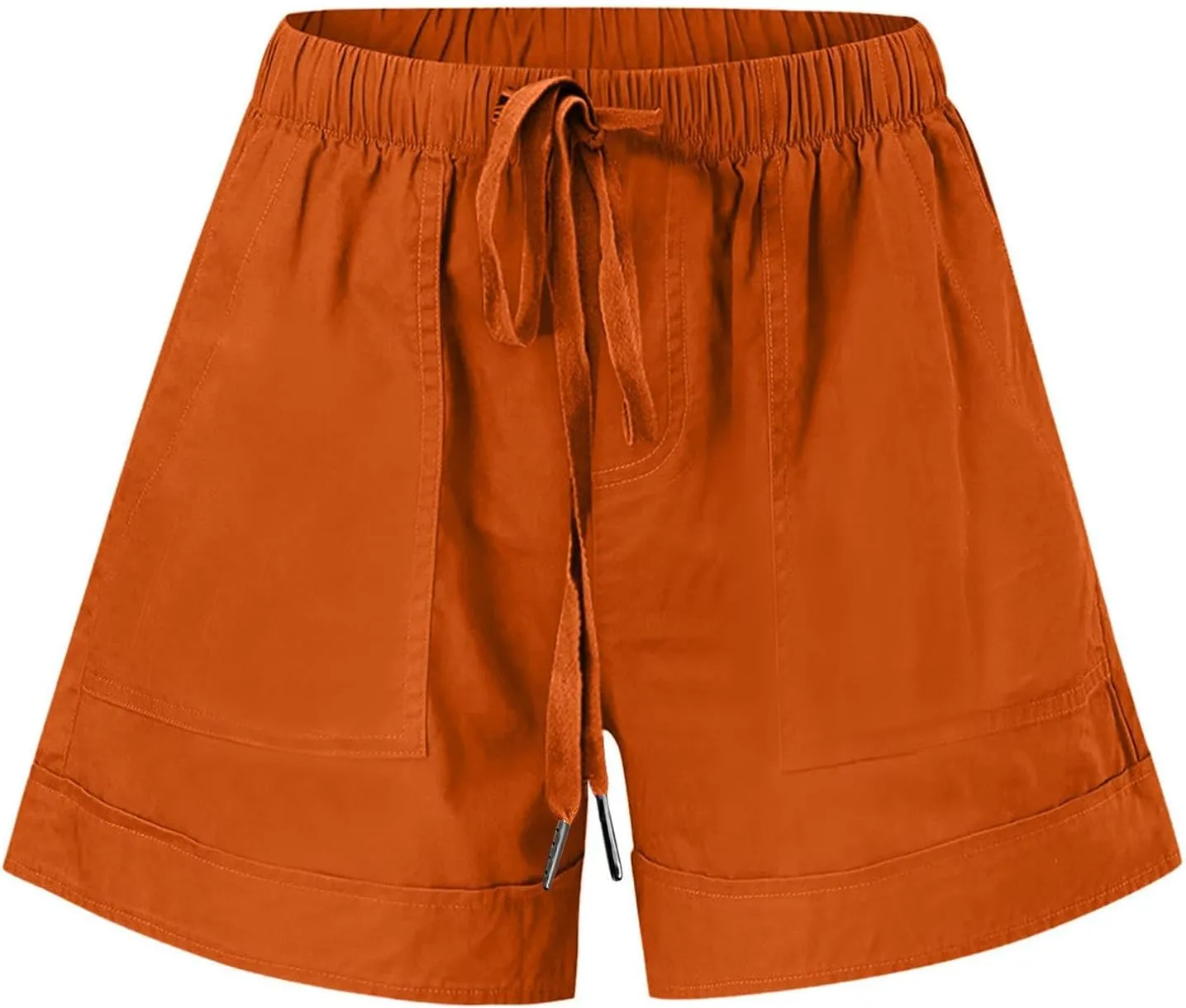 Shorts for Women 2024 Drawstring High Waisted Summer Bermuda Shorts Soft Trendy Lounge Shorts Beach Vacation Shorts