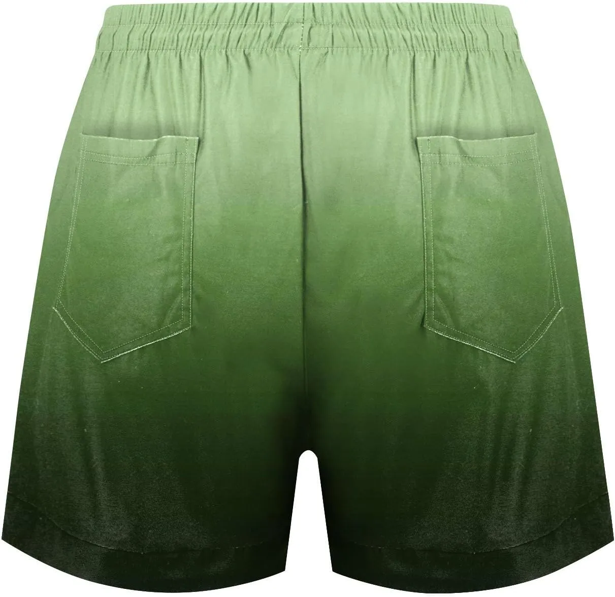 Shorts for Women Summer Linen Shorts Elastic Waist Shorts Casual Beach Shorts Wide Leg Shorts with Pockets