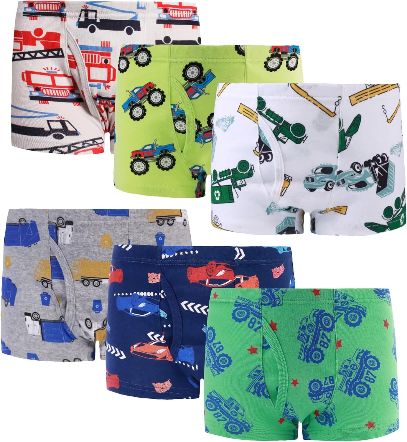 Sladatona Boys Boxer Briefs Shorts Cotton Dinosaur Shark Baby Toddler Underwear for Kids Boy 3/6 Pack