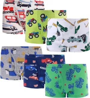 Sladatona Boys Boxer Briefs Shorts Cotton Dinosaur Shark Baby Toddler Underwear for Kids Boy 3/6 Pack