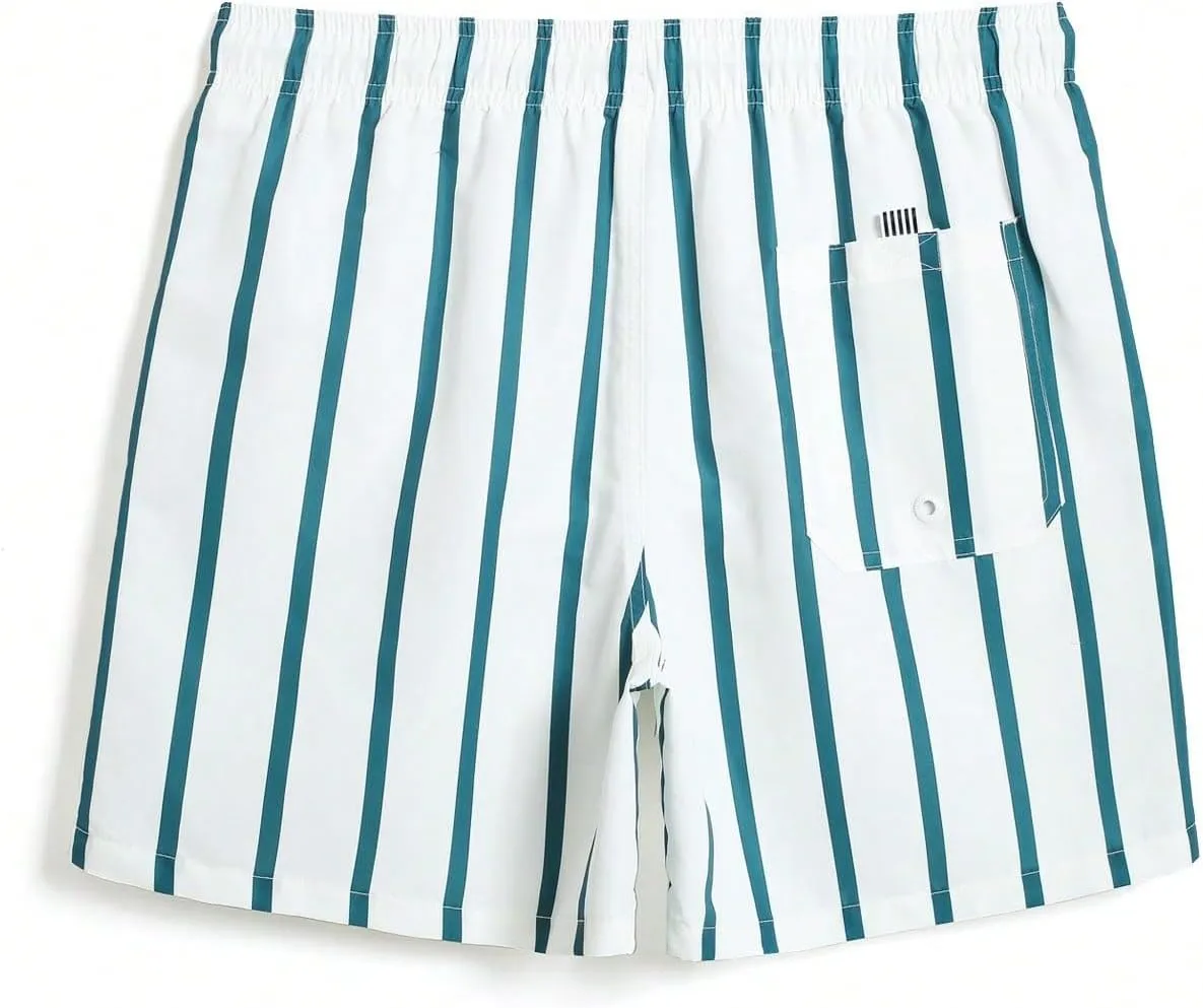 SOLY HUX Men's Quick Dry Swim Trunks Board Shorts Bathing Suits Swimsuit Beach Shorts with Pockets