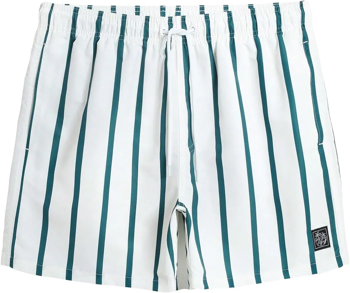 SOLY HUX Men's Quick Dry Swim Trunks Board Shorts Bathing Suits Swimsuit Beach Shorts with Pockets