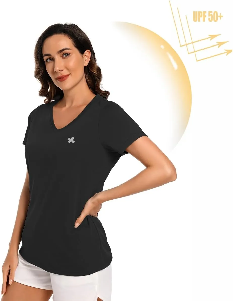 Summer Athletic Sleeveless Tanks Top for Woman Quick Dry UV Protection Running Gym Breathable Sport Shirt Tops