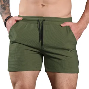 Surenow Men's Running Shorts Lightweight Gym Workout Bodybuilding Shorts 3 Inch Quick Dry Athletic Shorts for Men with Pocket