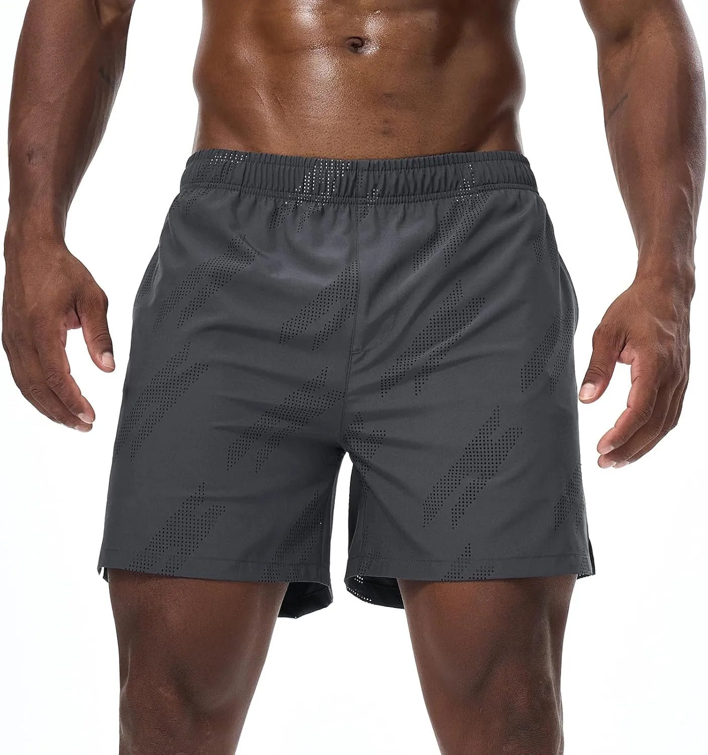 Surenow Mens Running Shorts Quick Dry Athletic Shorts Workout Gym Shorts Outdoor Sports Shorts for Men with Liner Training