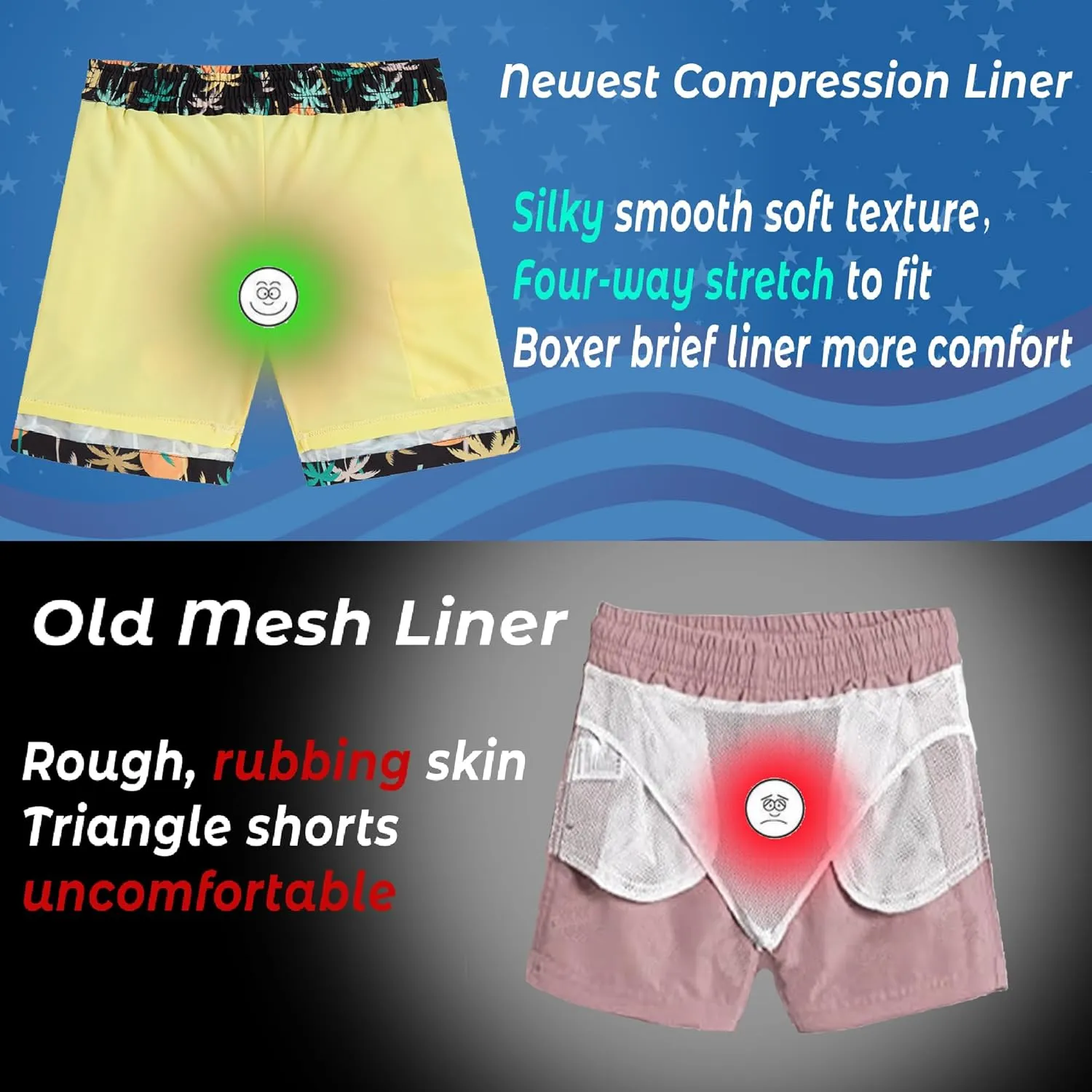 swimsobo Boys Swim Trunks for 5-16 Years Compression Liner Swimsuit Shorts Swimwear Boxer Bathing Suit