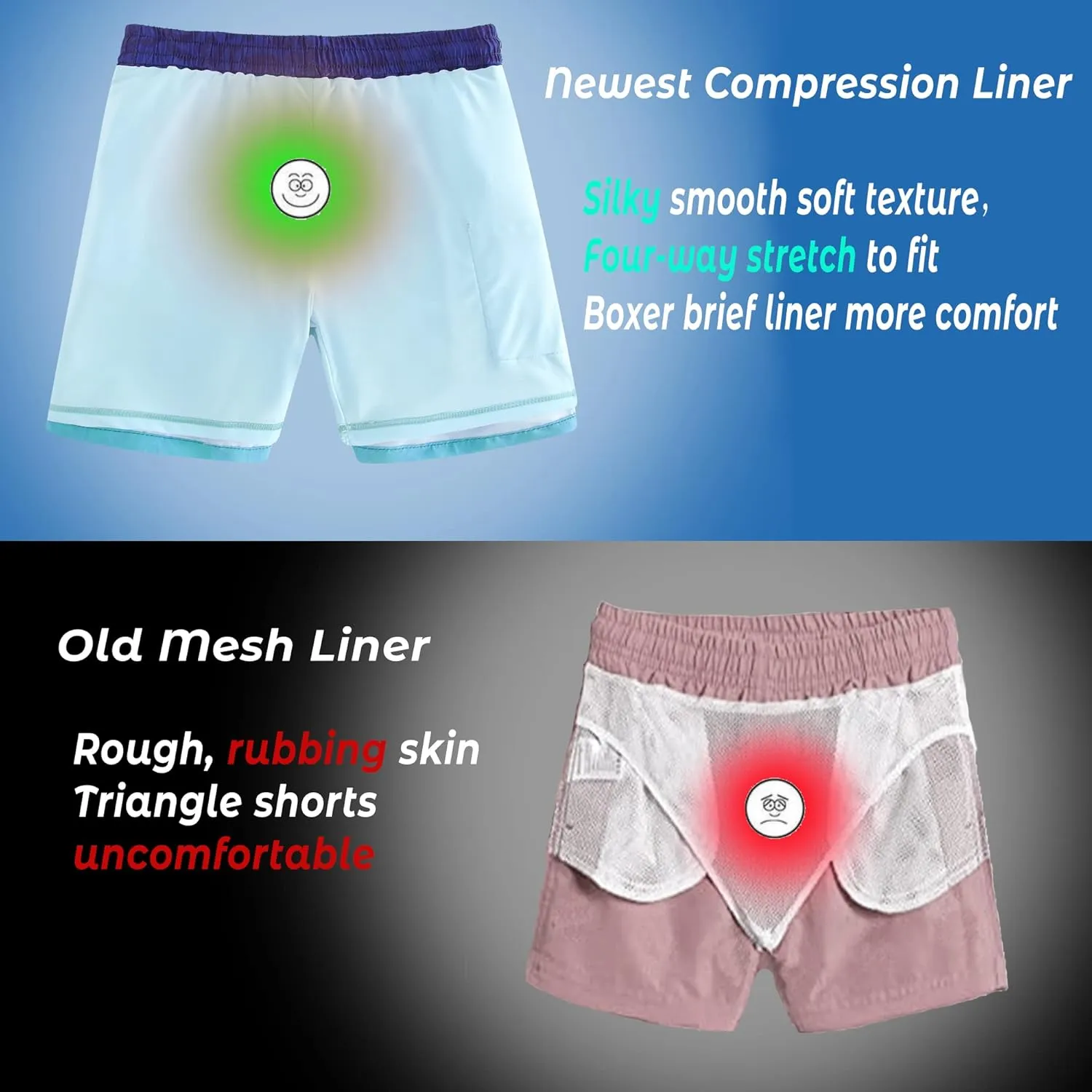 swimsobo Boys Swim Trunks for 5-16 Years Compression Liner Swimsuit Shorts Swimwear Boxer Bathing Suit