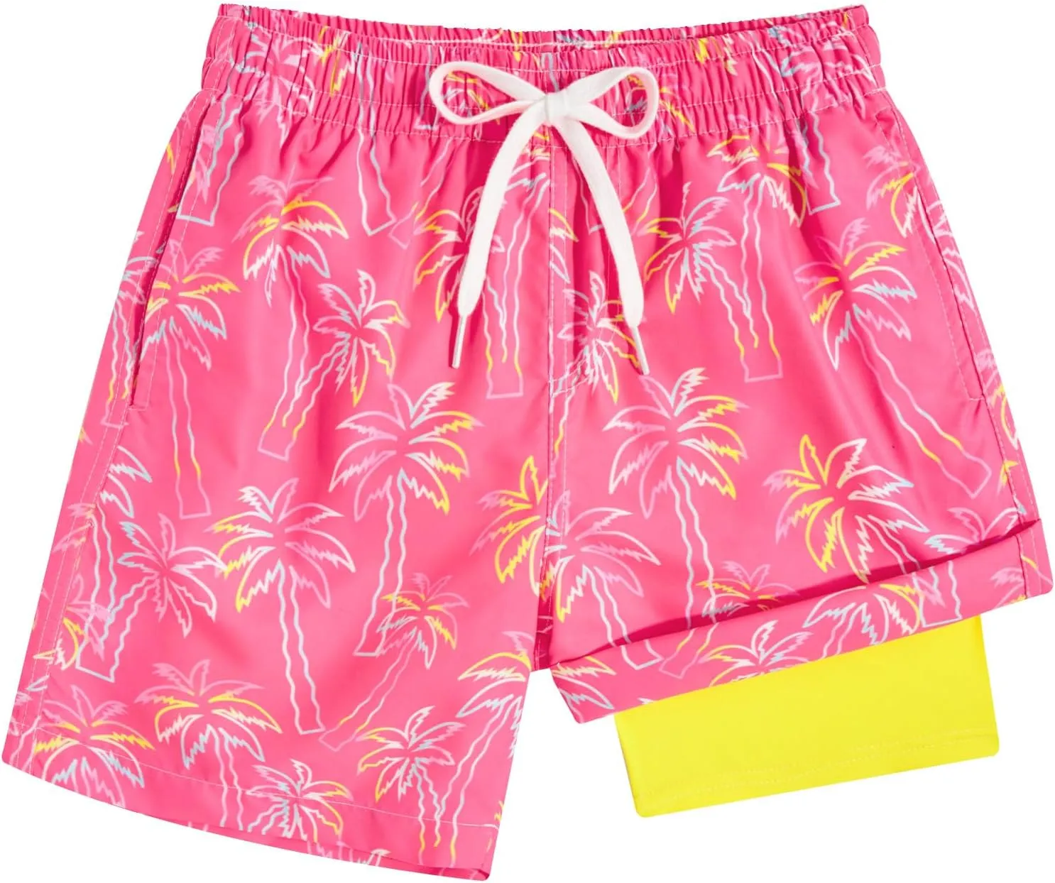 swimsobo Boys Swim Trunks for 5-16 Years Compression Liner Swimsuit Shorts Swimwear Boxer Bathing Suit