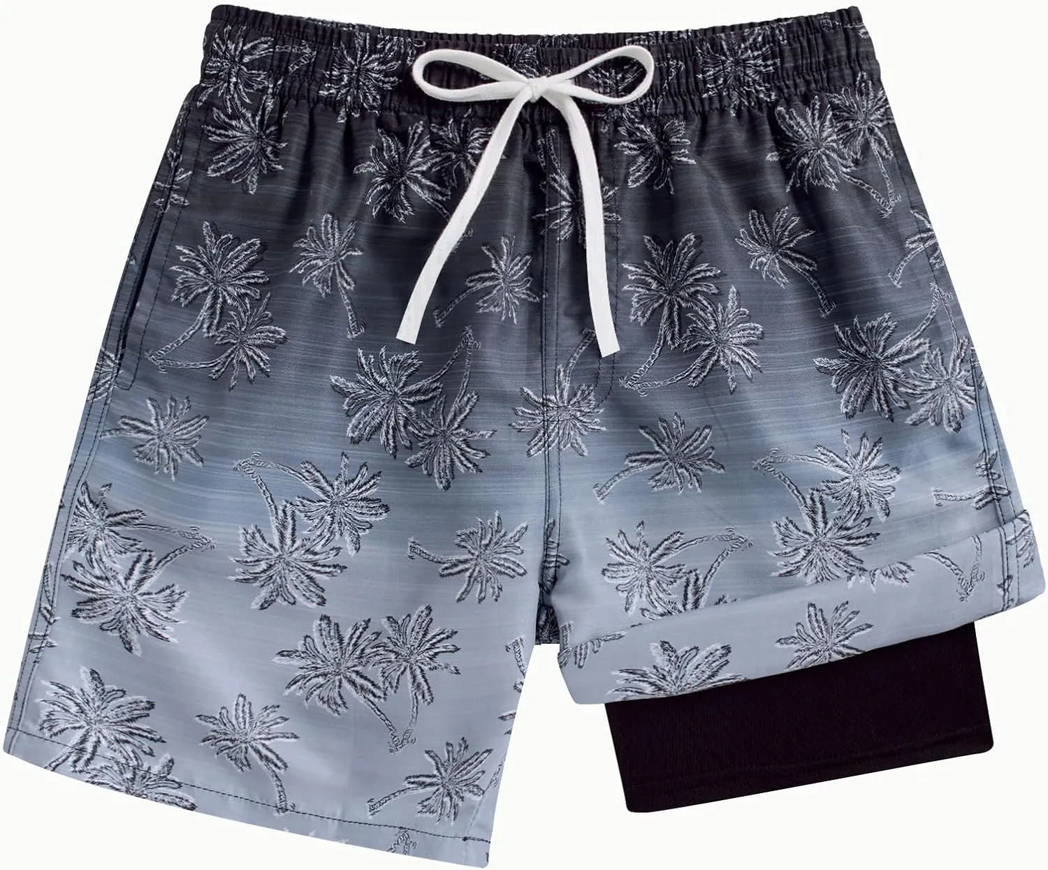 swimsobo Boys Swim Trunks for 5-16 Years Compression Liner Swimsuit Shorts Swimwear Boxer Bathing Suit