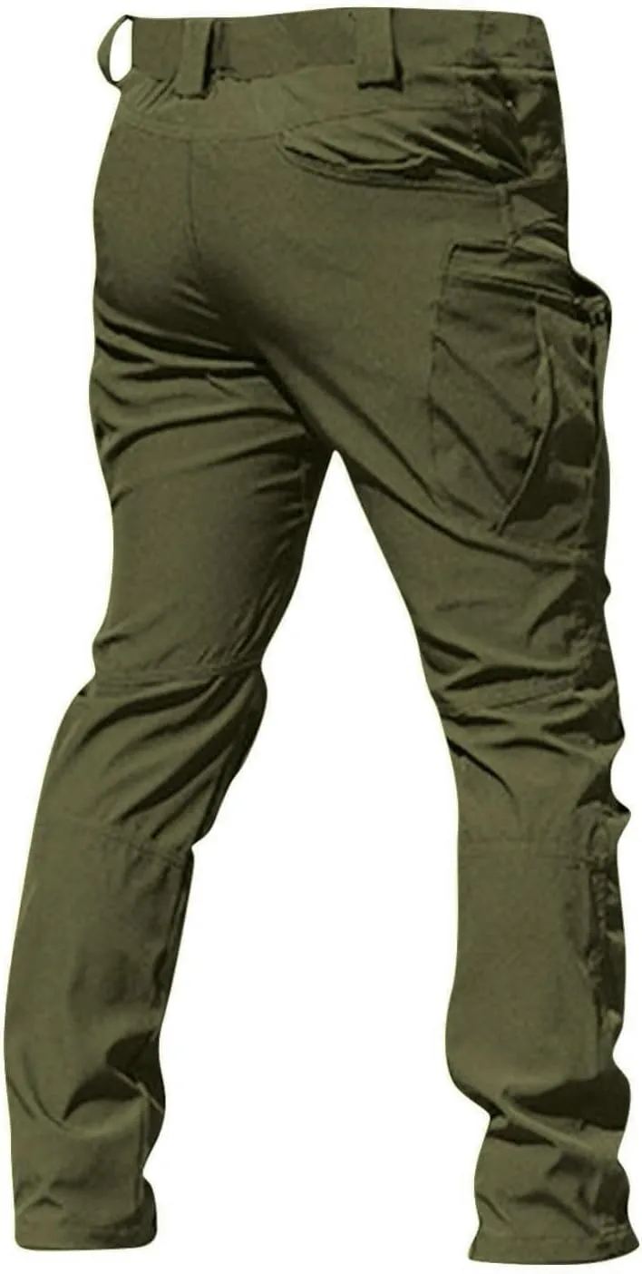 Tactical Pants for Men Waterproof Cargo Pants Multi Pockets Stretch Ripstop Combat Pants Outdoor Hiking Pants Work Pants